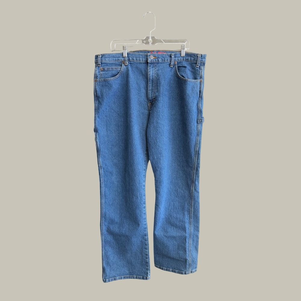 Dickies Flex Relaxed Fit Carpenter Jeans Mens 38x34 Medium Wash Blue DU220SNB